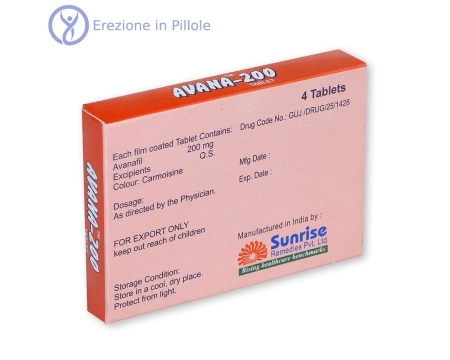 Comprare Avana (Avanafil) Miglior Prezzo in Italia